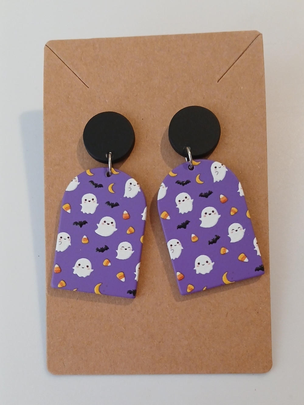Fashion Jewelry Purple Ghost Pattern Drop Earrings